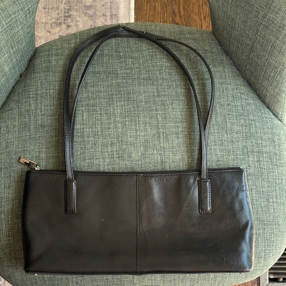 Hobo classic Elegant Black Leather Shoulder Bag timeless purse every day bag GUC